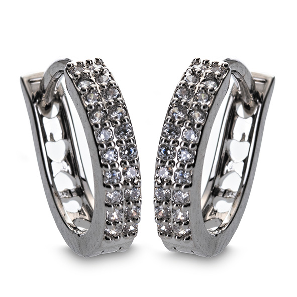 Silver Diamante Heart Toggle Bracelet - Newgrange Living
